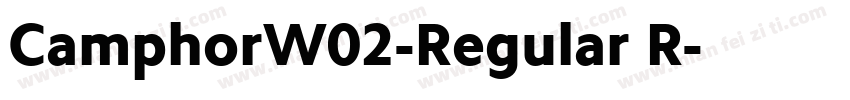 CamphorW02-Regular R字体转换